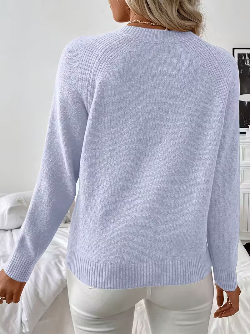 Women's Long Sleeve Knitted Sweater