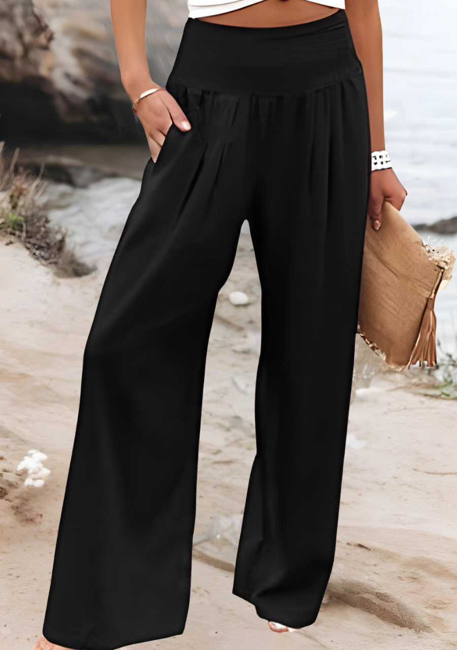 Women's Flowing Beach Pants with Wide Legs