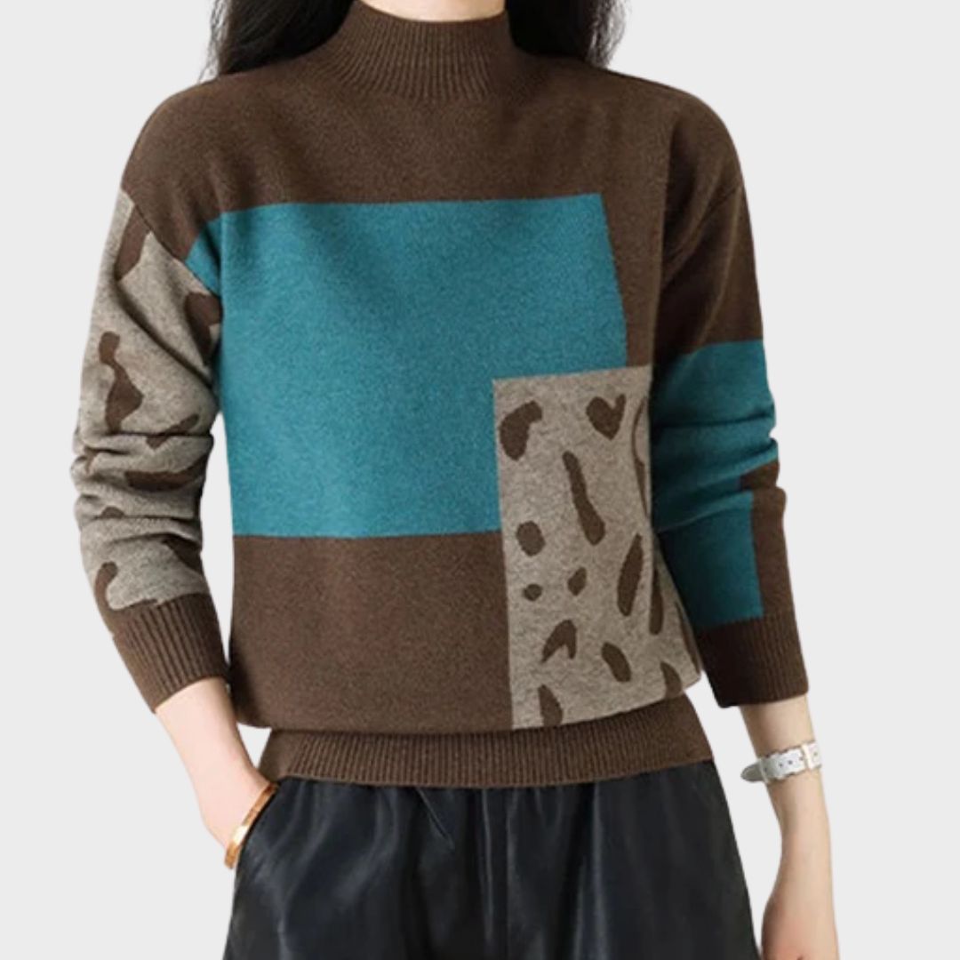 Women's Comfortable High Collar Sweater