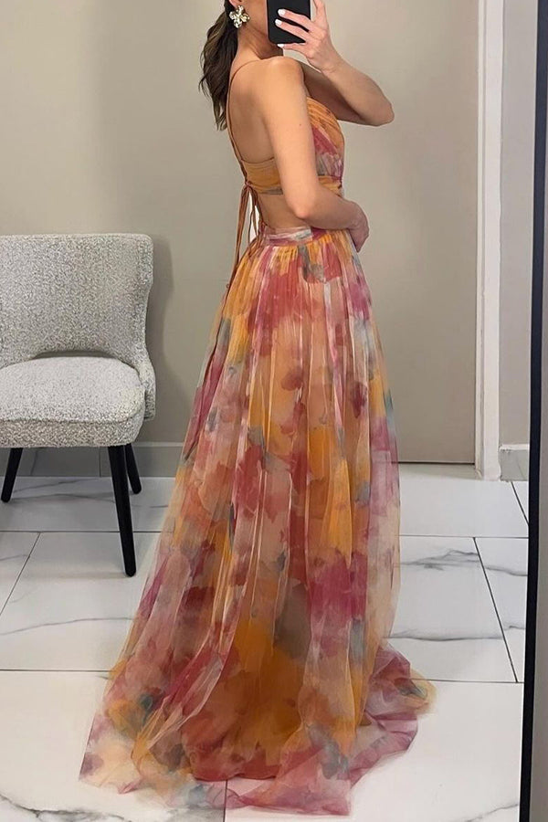 Women's Beautiful Floral Print Maxi Dress