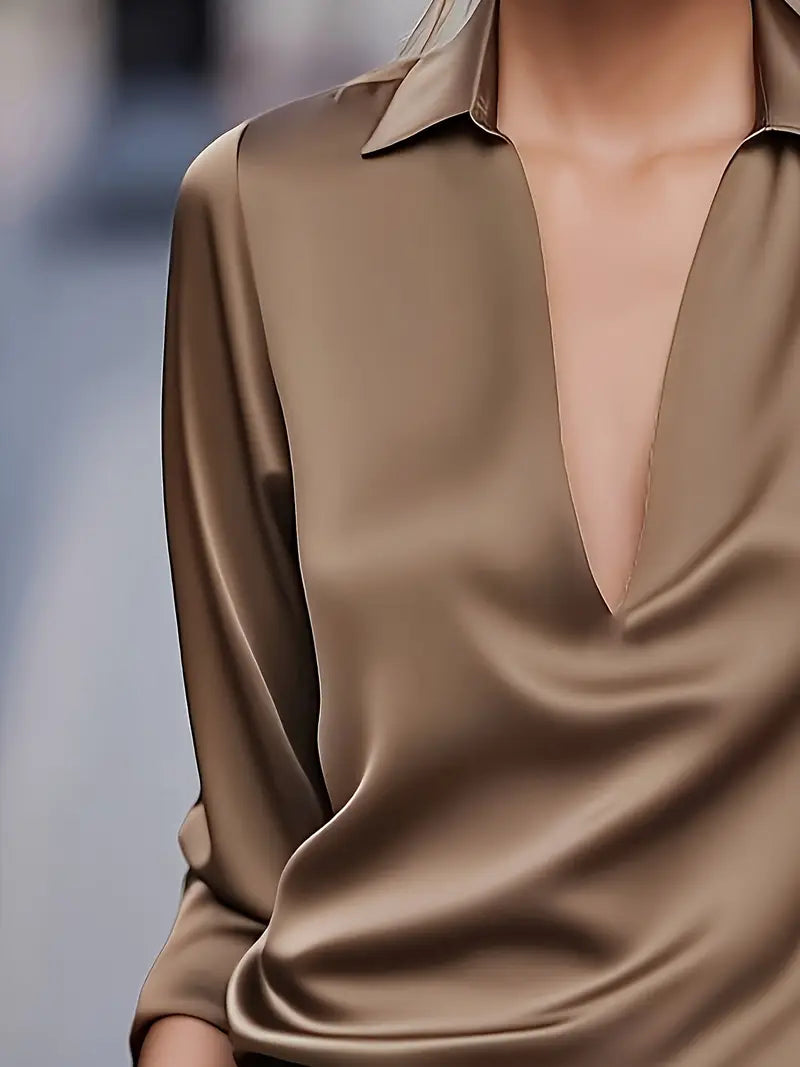 Women's Premium V-Neck Blouse