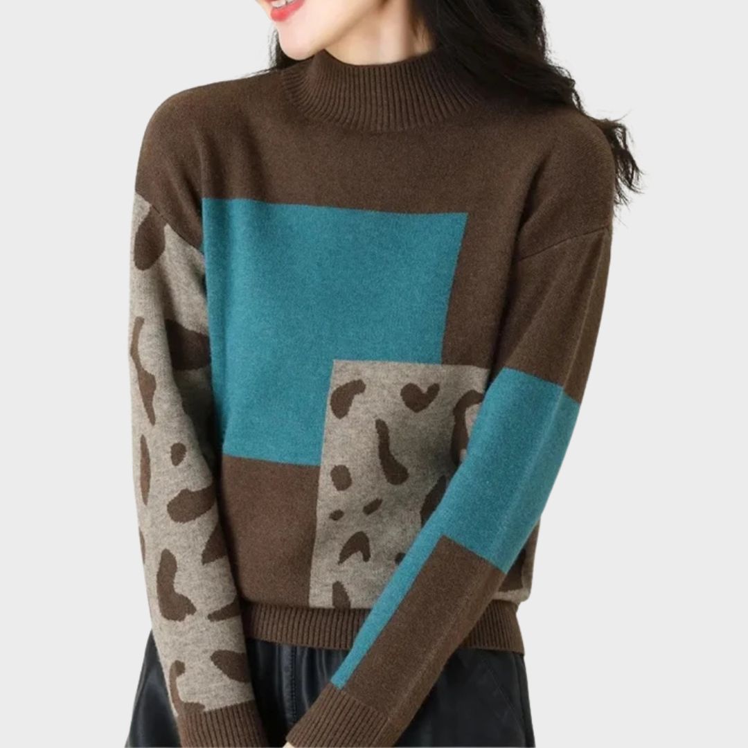 Women's Comfortable High Collar Sweater