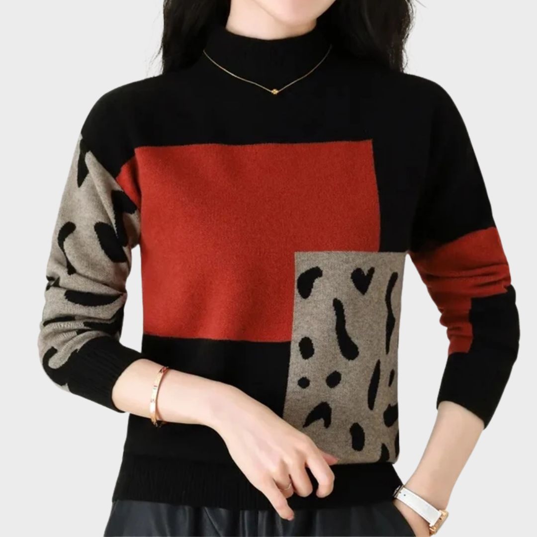 Women's Comfortable High Collar Sweater