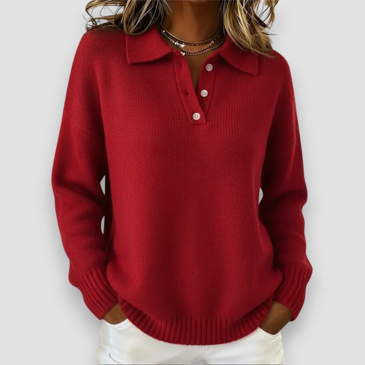 Women's Polo Sweater