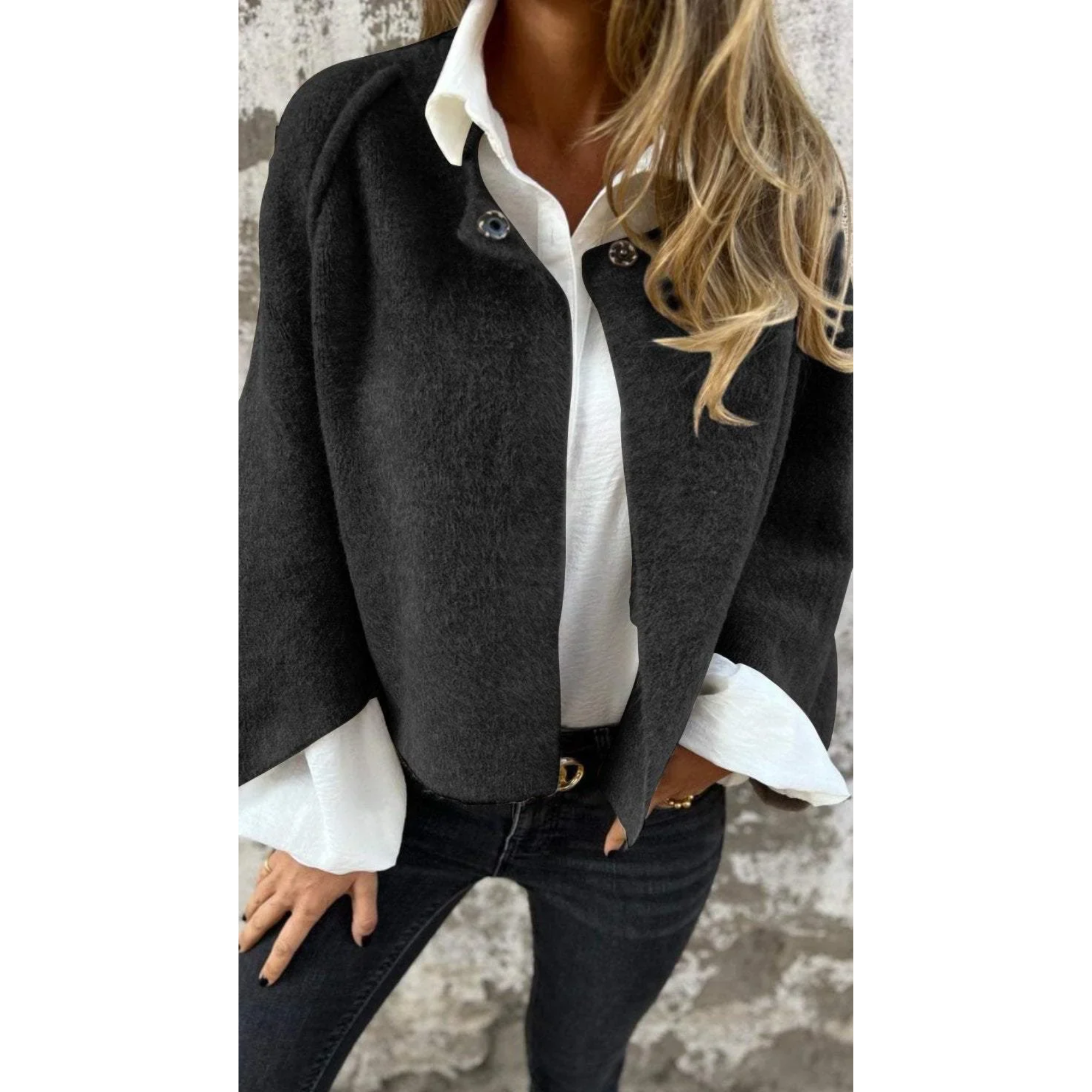 Women's Elegant Wool Coat with Timeless Charm