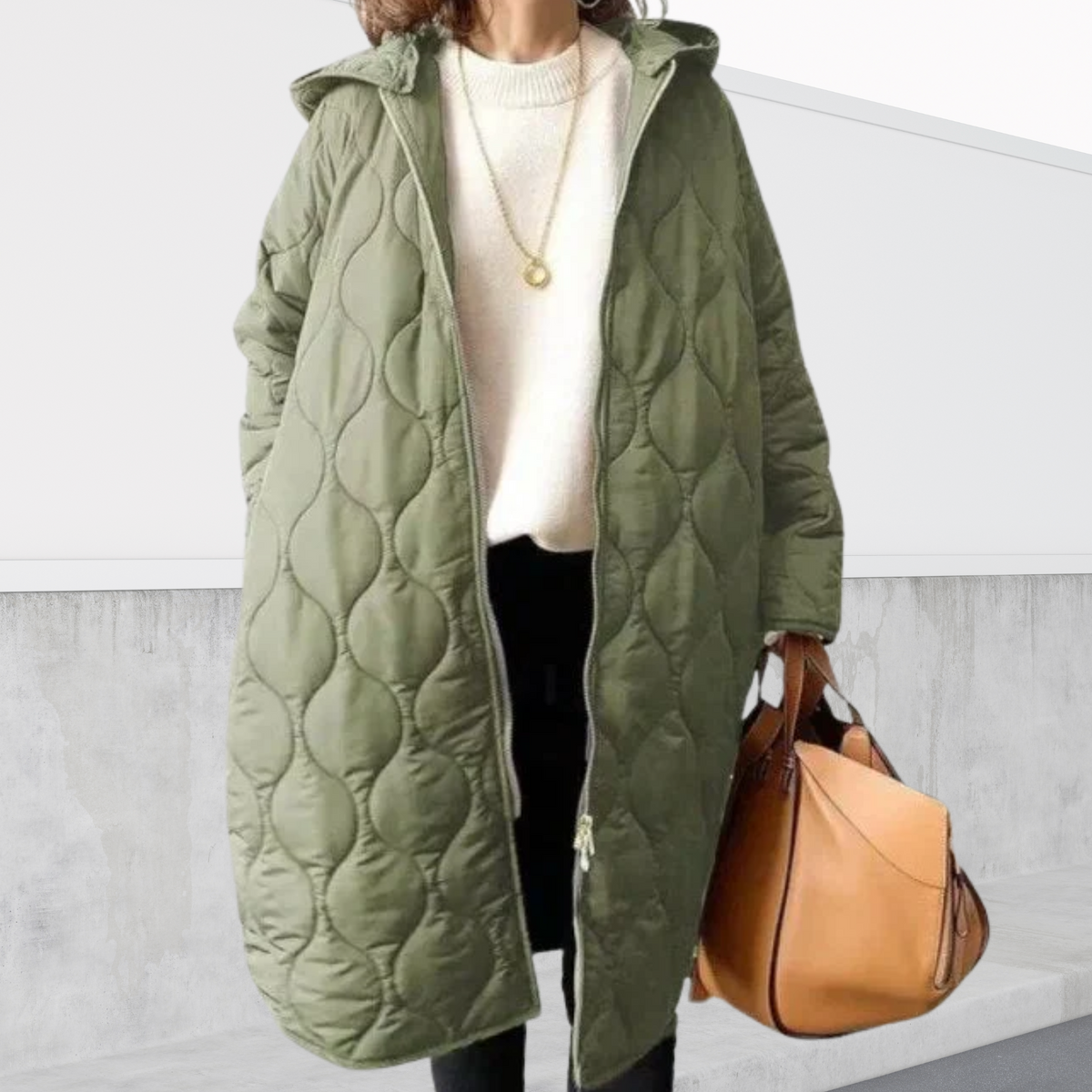 Women's Oversized hooded Parka with details