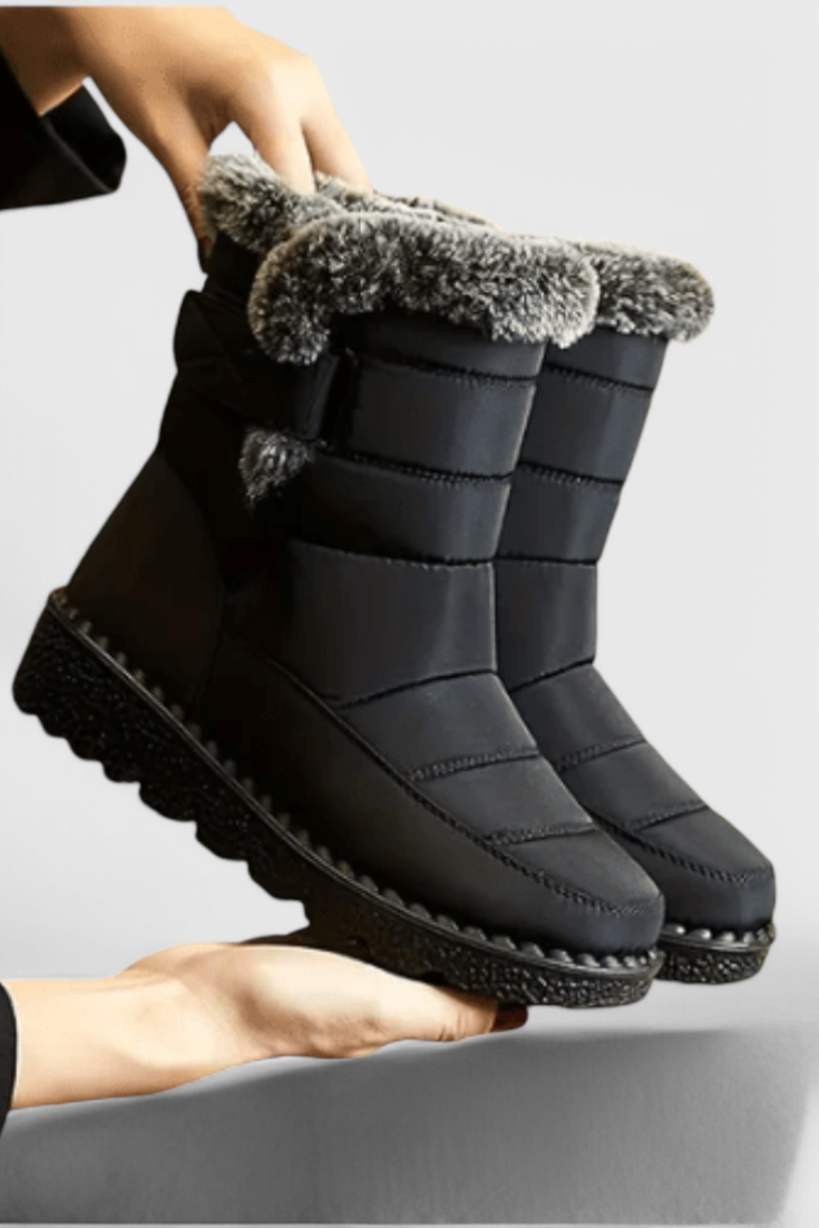 Women's Waterproof Boots with Slip-Resistant Sole