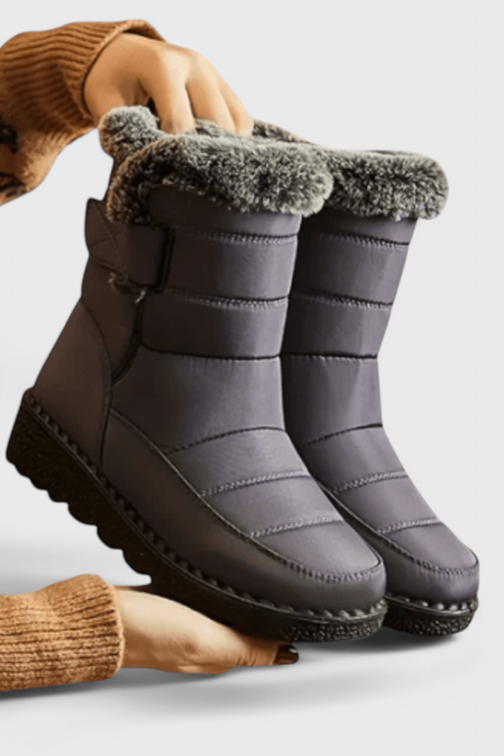 Women's Waterproof Boots with Slip-Resistant Sole