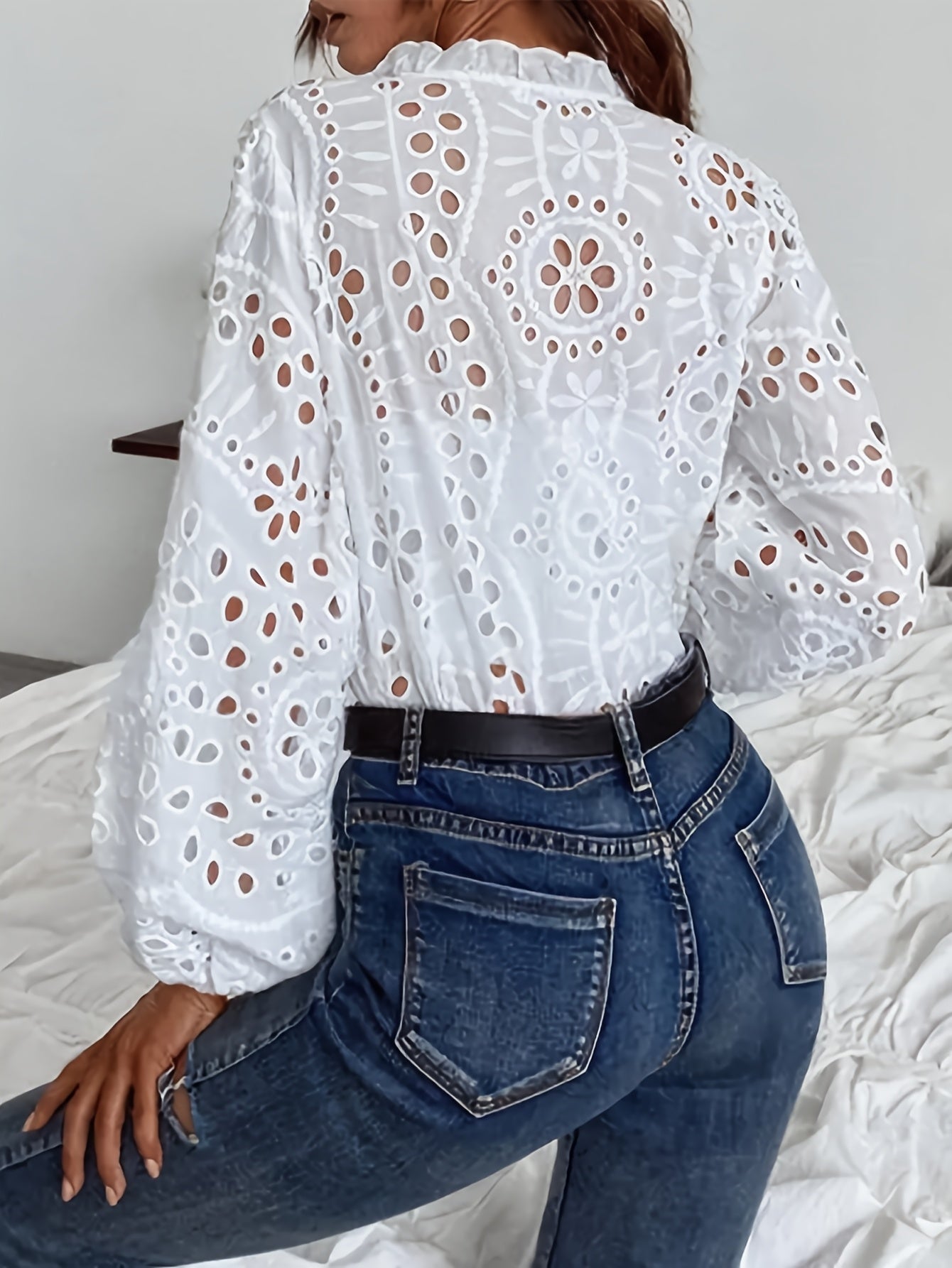 Women's Floral Long-Sleeve Blouse
