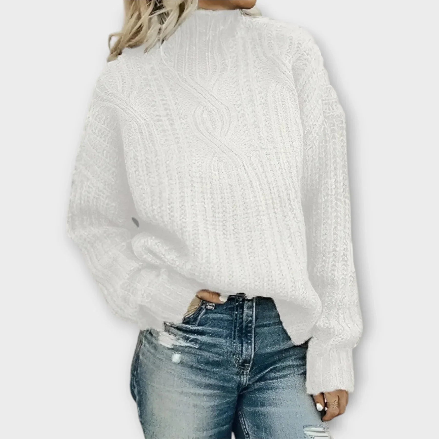 Women's Modern High-Neck Sweater