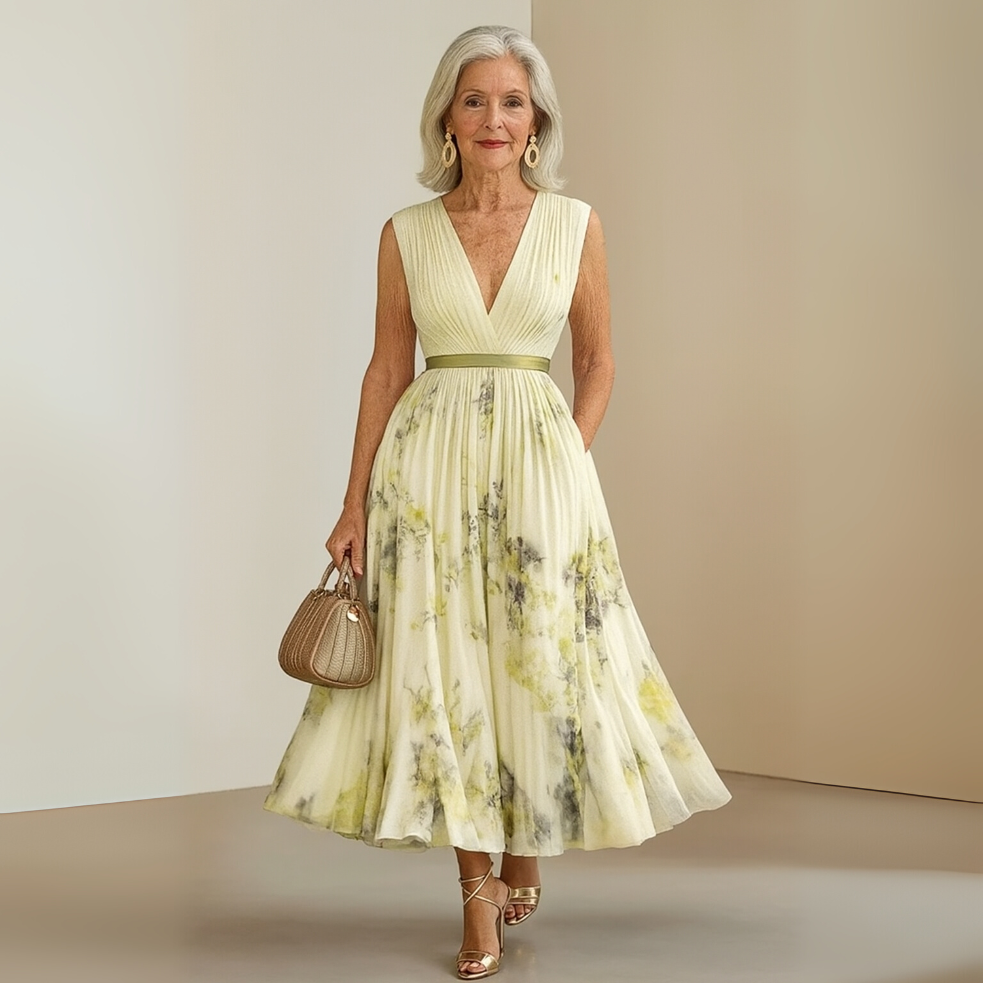 Women's Flowy Sleeveless Summer Maxi Dress
