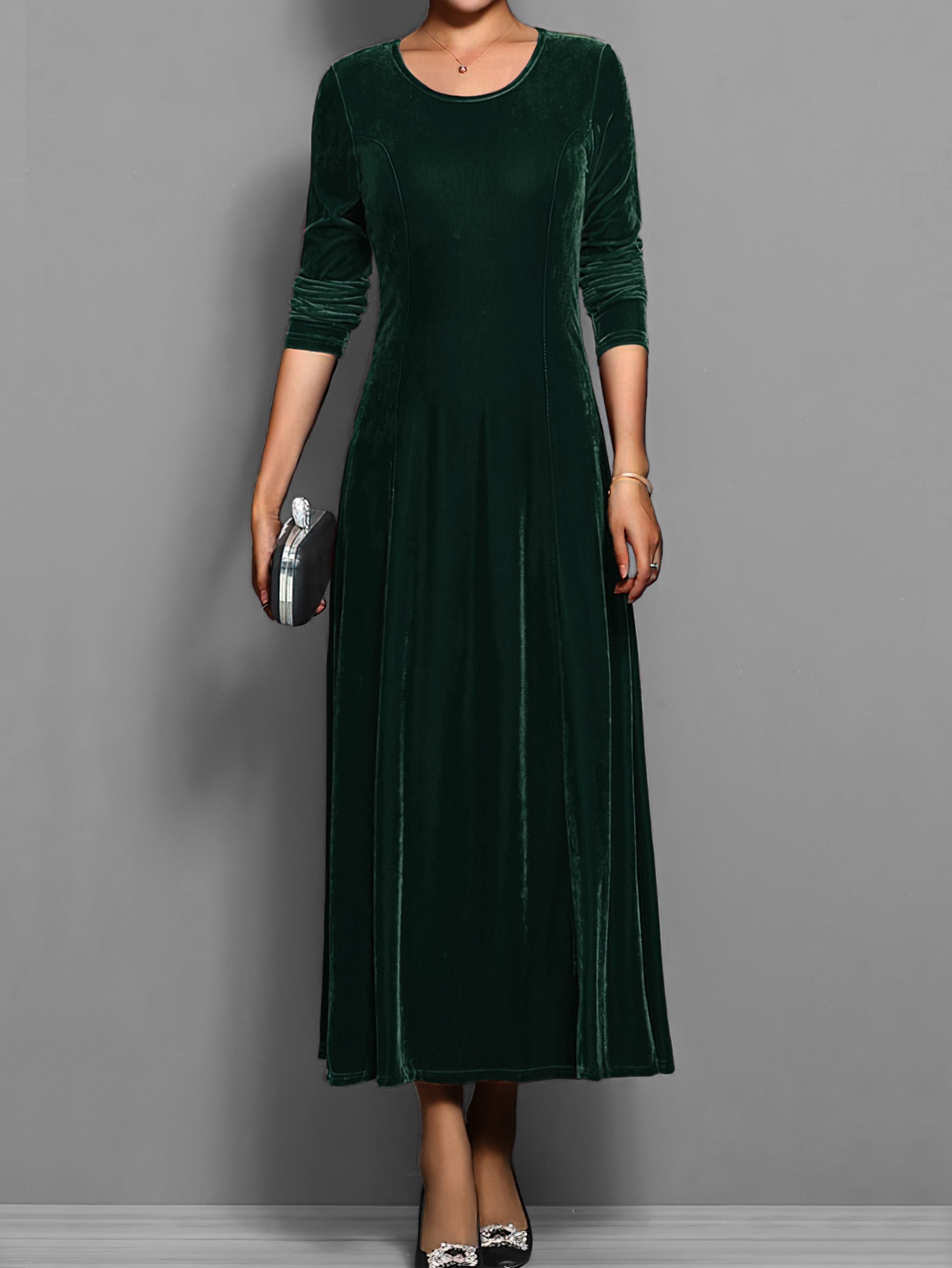 Women's Soft Velvet Dress