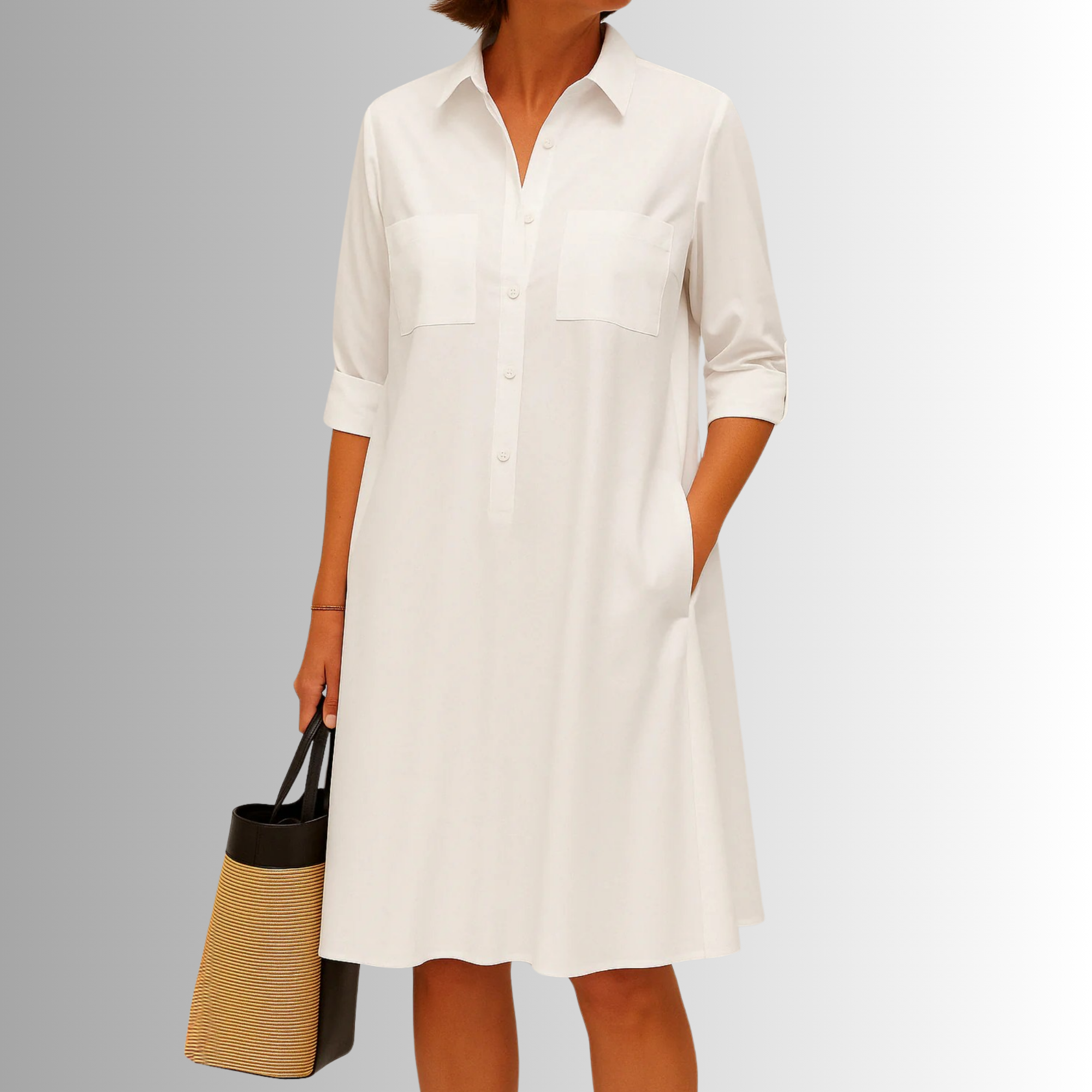 Women's Lightweight Button Dress