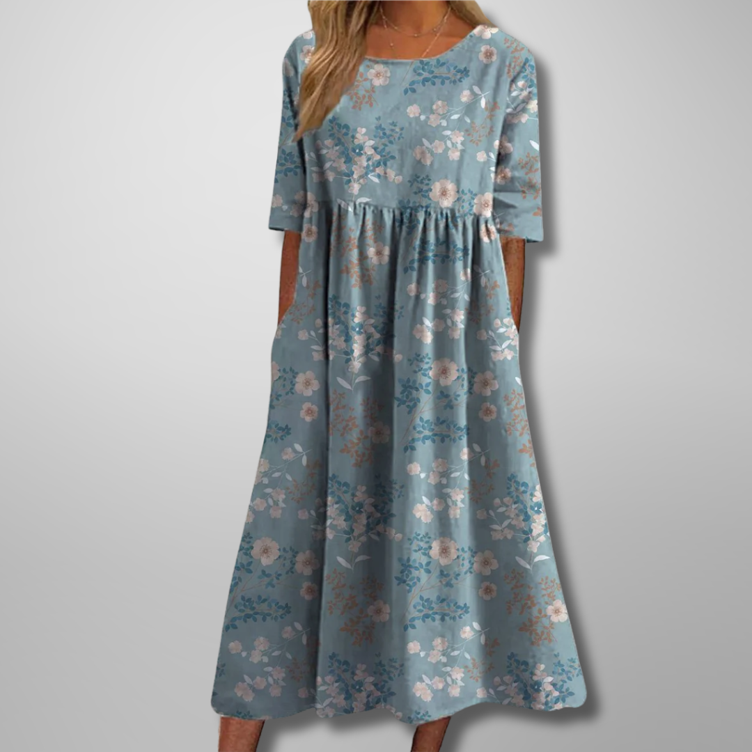Women's Relaxed Floral Midi Dress