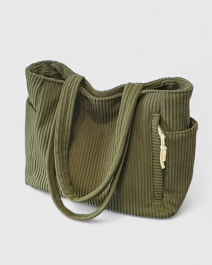 Women's Luxurious Ribbed Handbag
