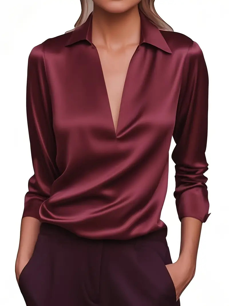 Women's Premium V-Neck Blouse
