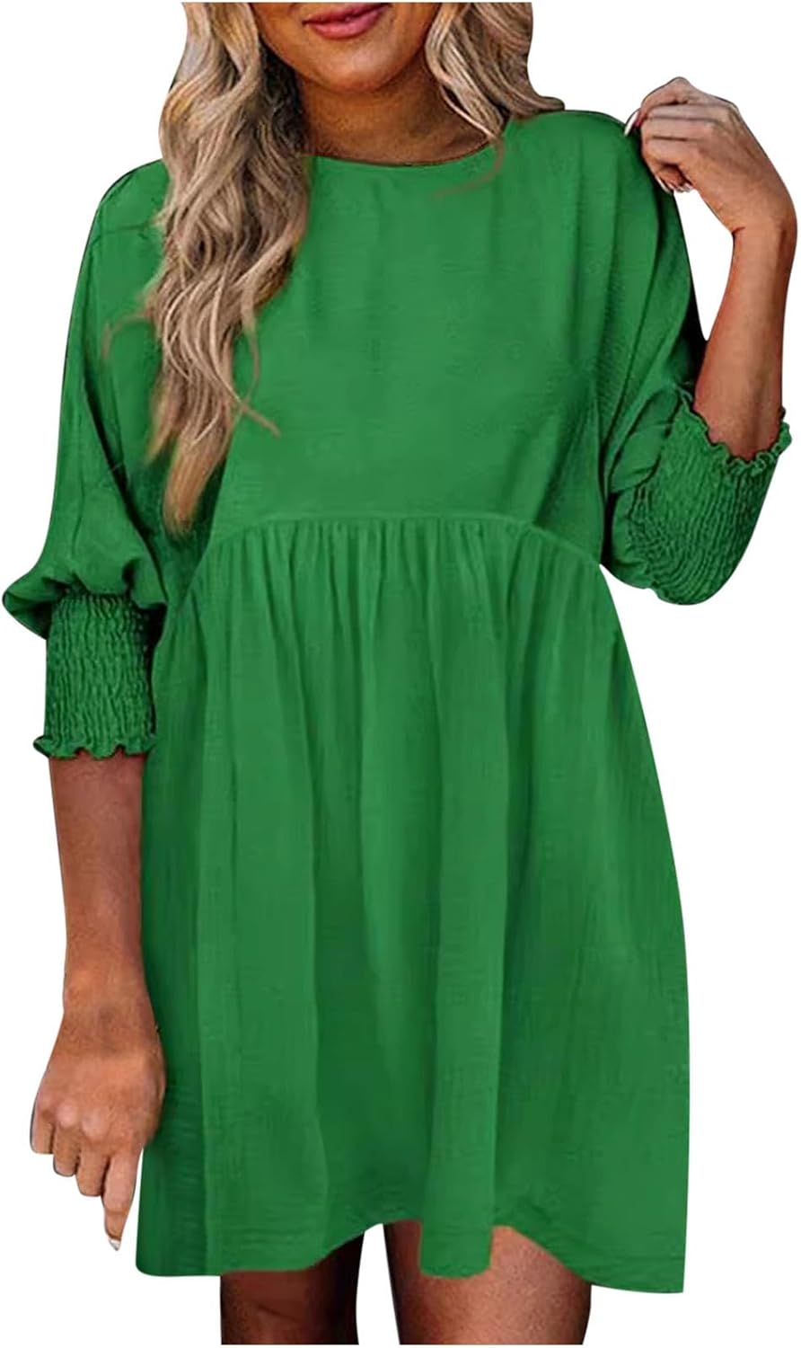 Women's Ruched Summer Day Dress