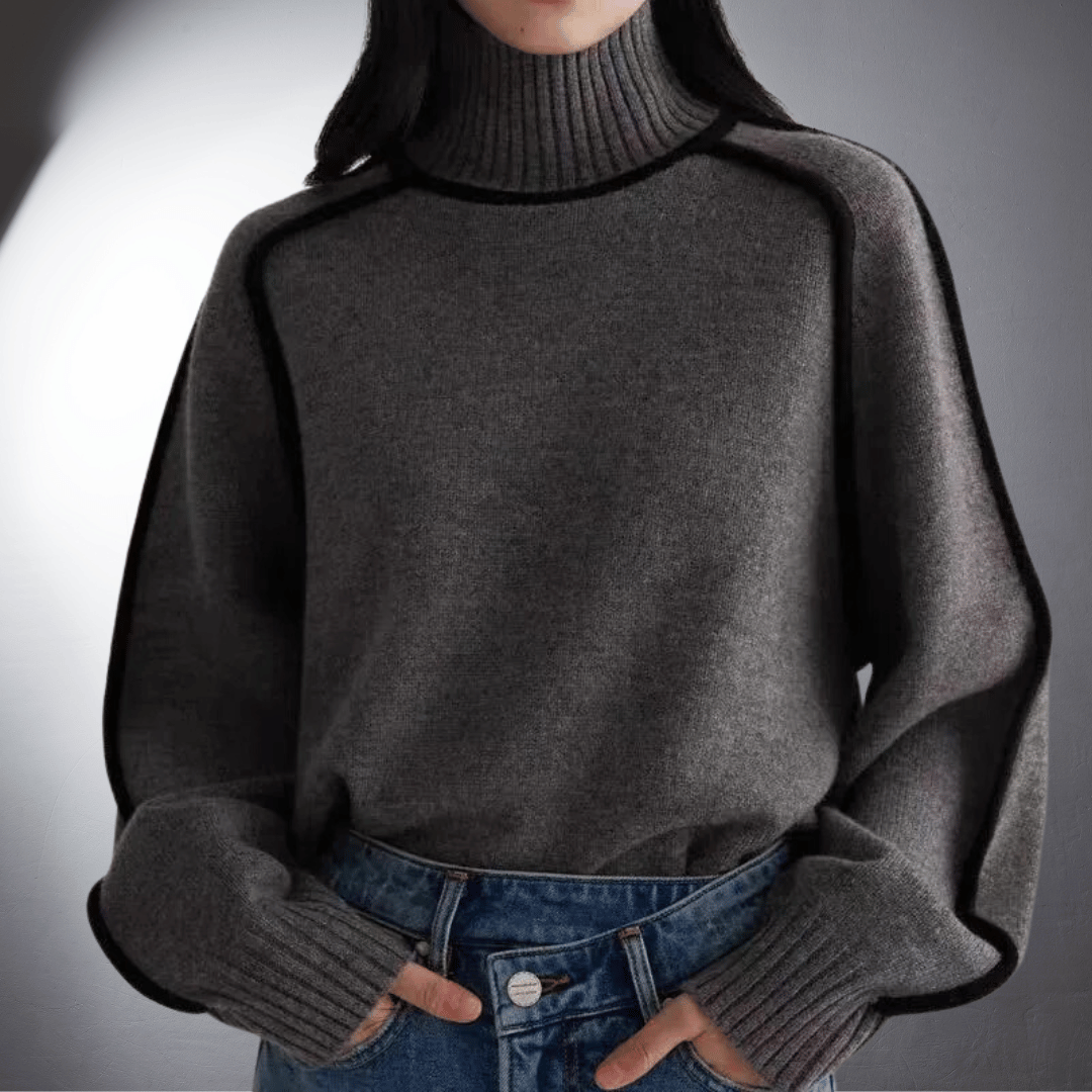 Women's Bio Turtleneck Sweater with Premium Comfort