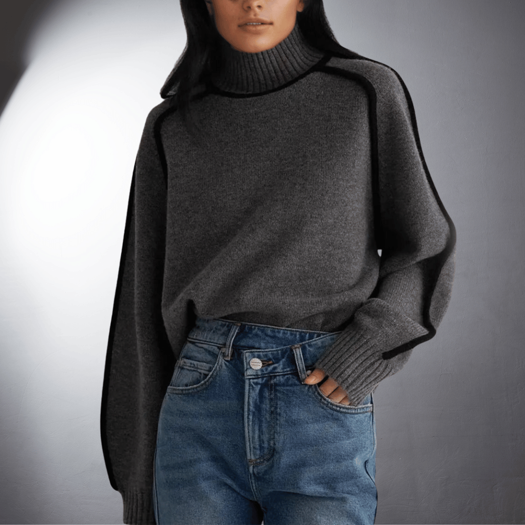 Women's Bio Turtleneck Sweater with Premium Comfort
