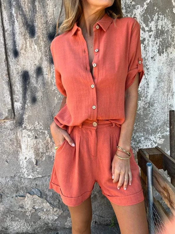 Women's Lightweight Shorts and Top Set
