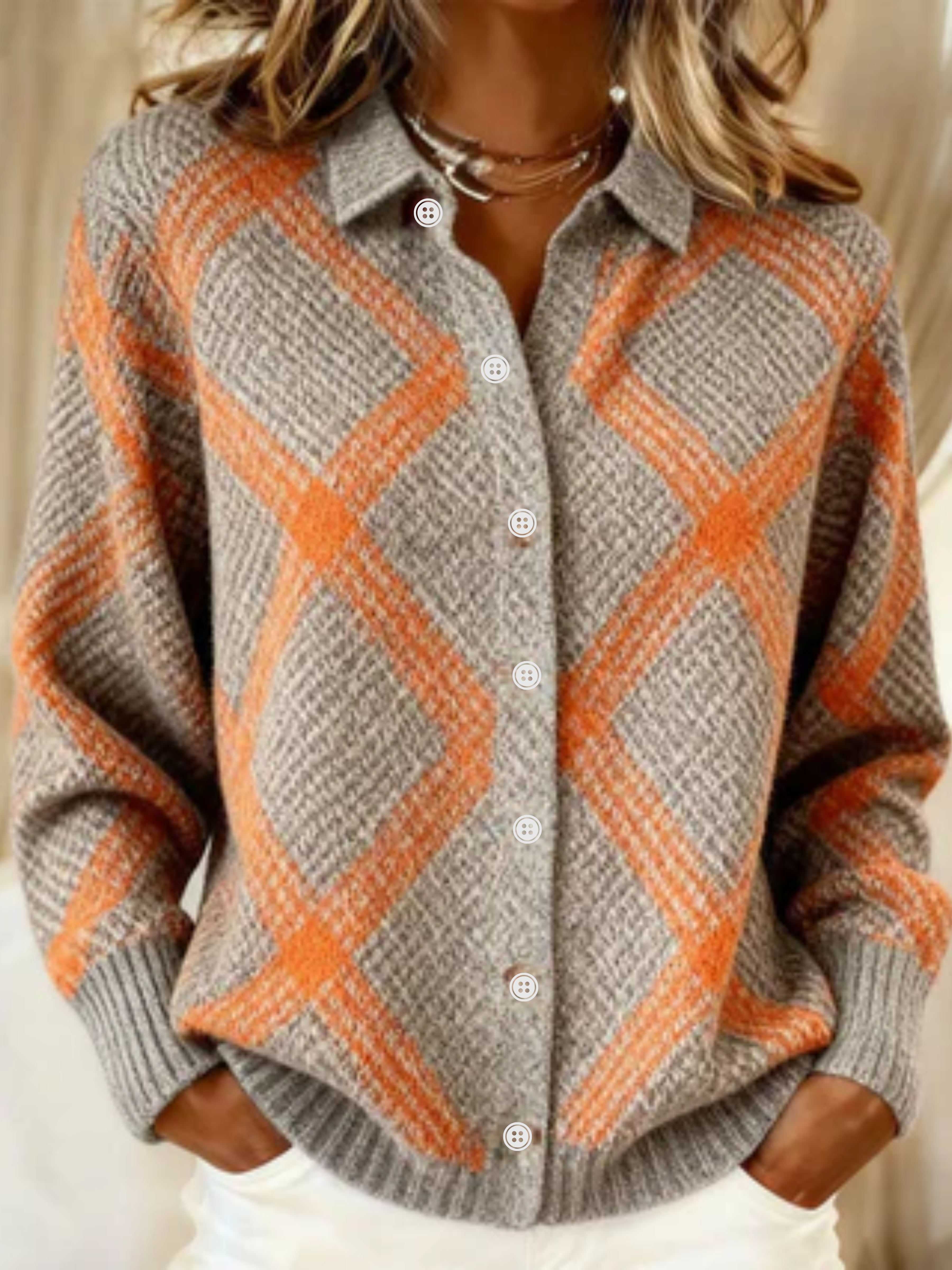 Women's Checkered Blouse
