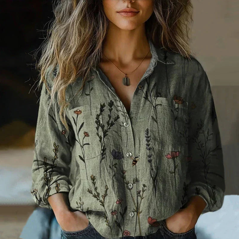 Women's Bohemian Pattern Vintage Blouse
