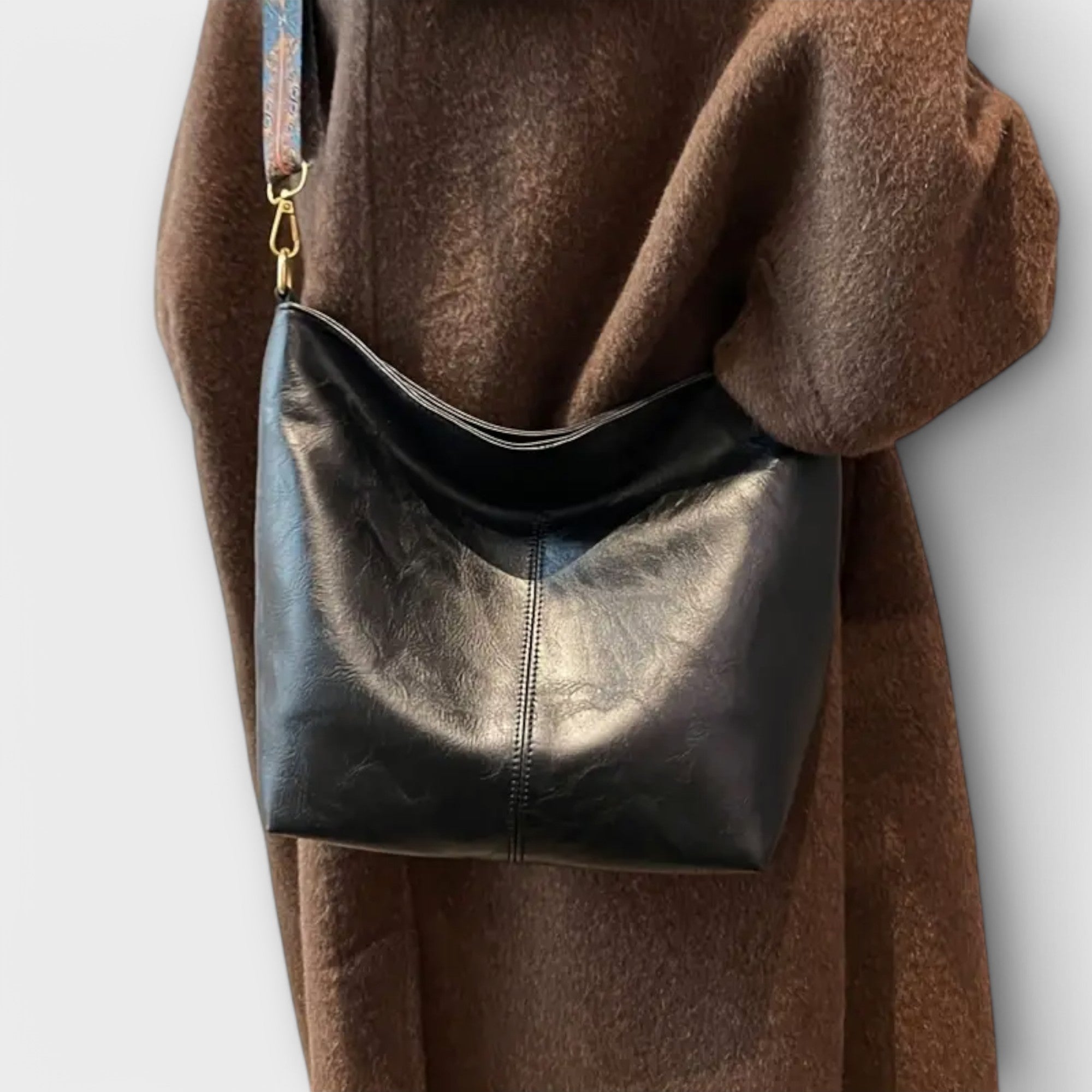 Women's Shoulder Bag with Unique Strap