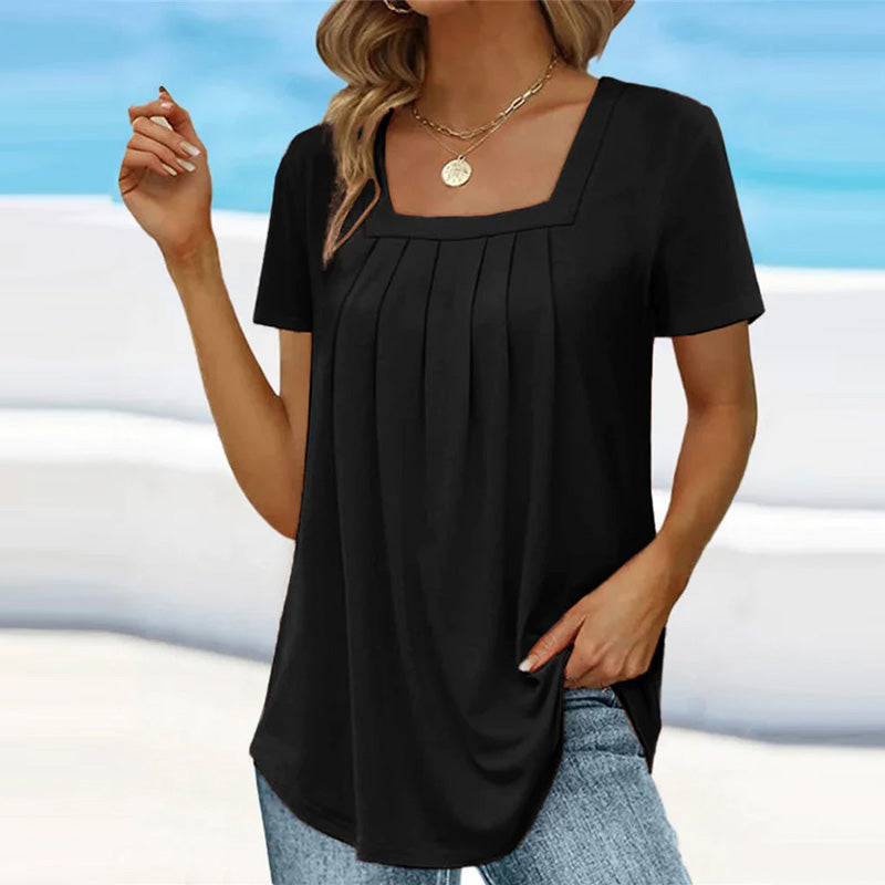 Women's Elegant Pleated Blouse