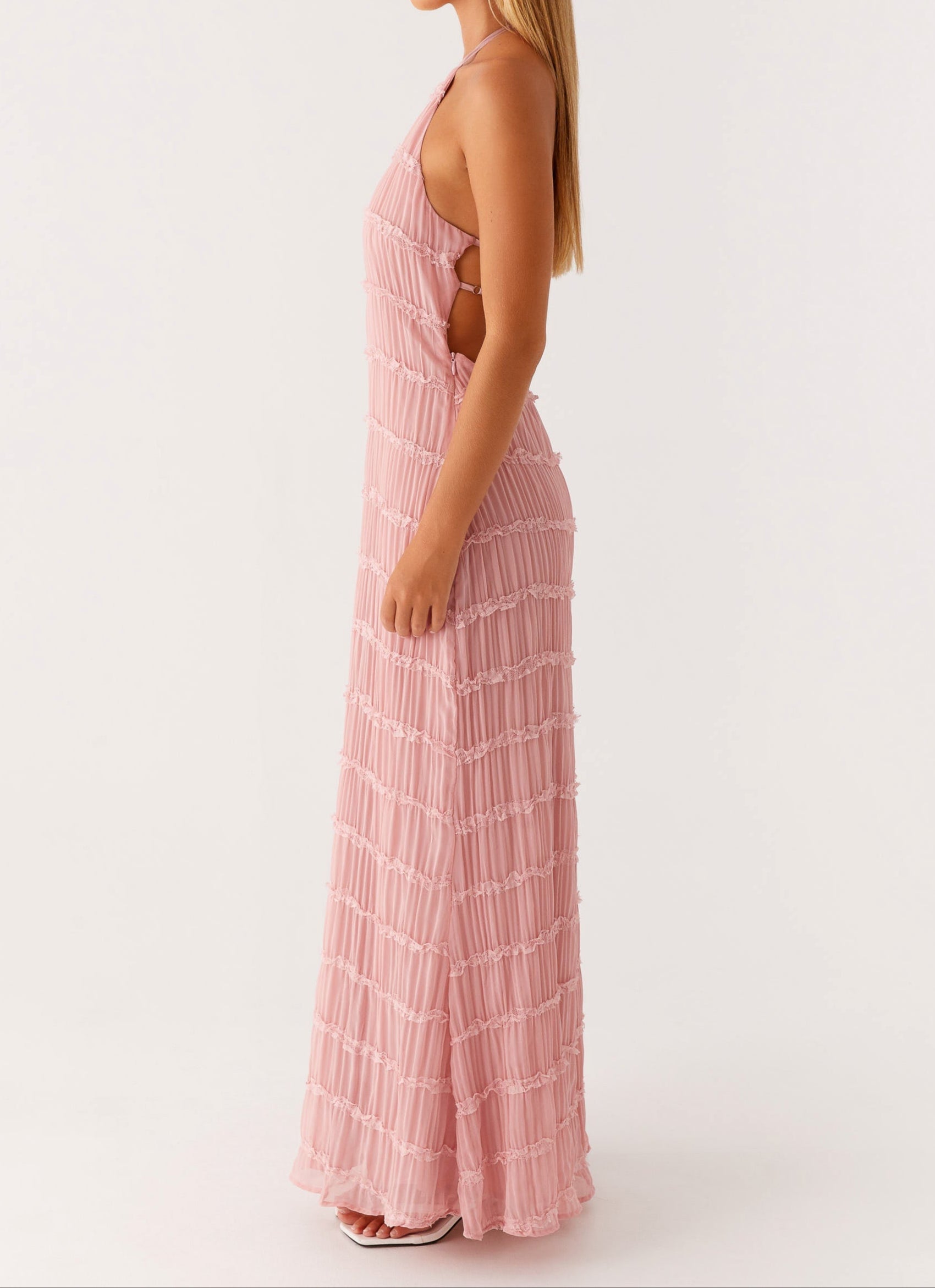 Women's Elegant Halter Maxi Dress