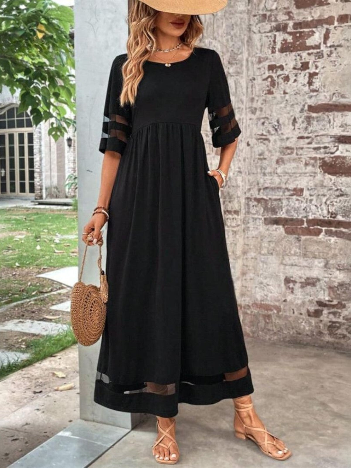 Women's Chic Tummy Flattering Coverage Dress