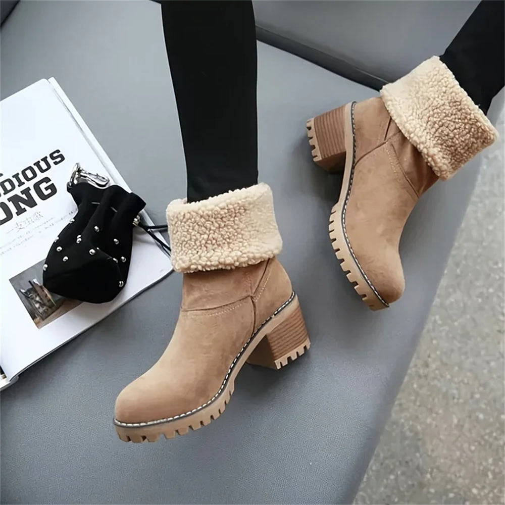 Women's Soft Waterproof Wool Lining Boots