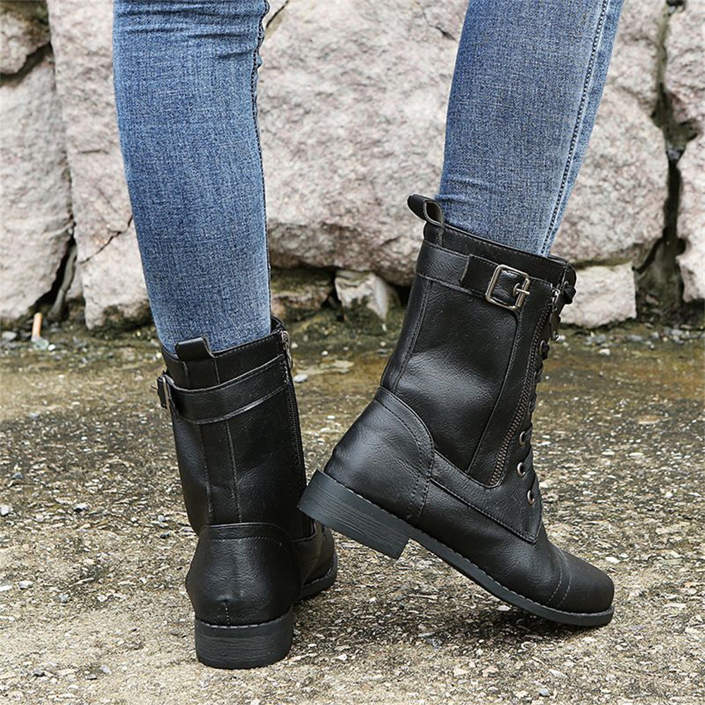 Women's Toe Side Zipper Orthopedic Boots