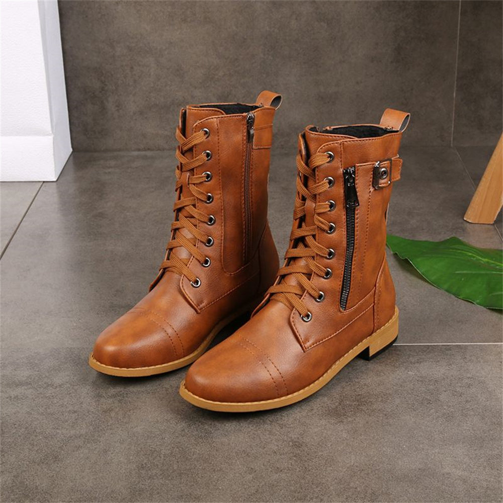 Women's Toe Side Zipper Orthopedic Boots