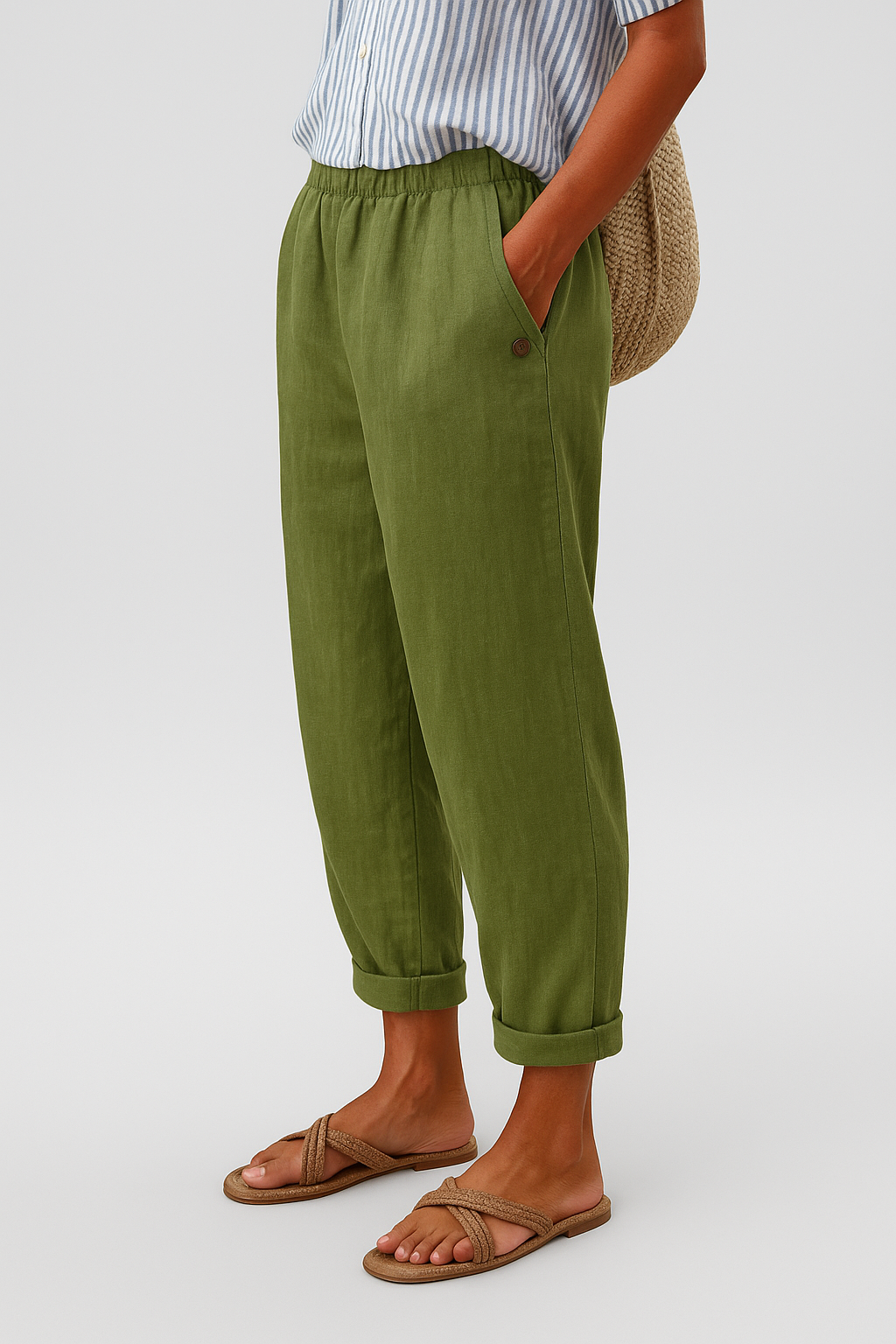 Women's Stylish Pants With Side Pockets