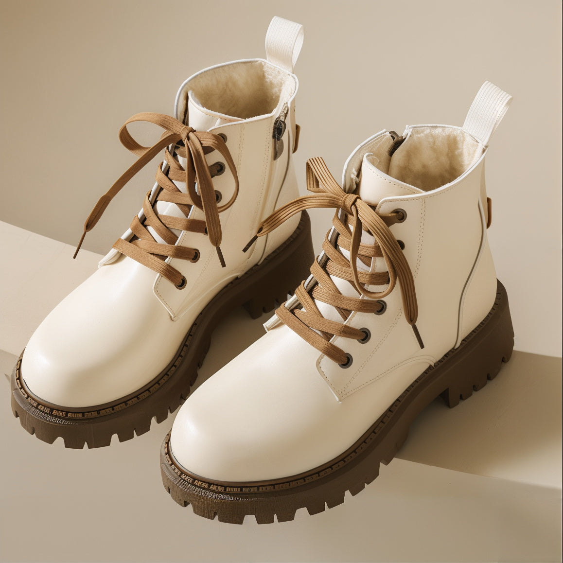 Women's Fleece Lined Combat Boots