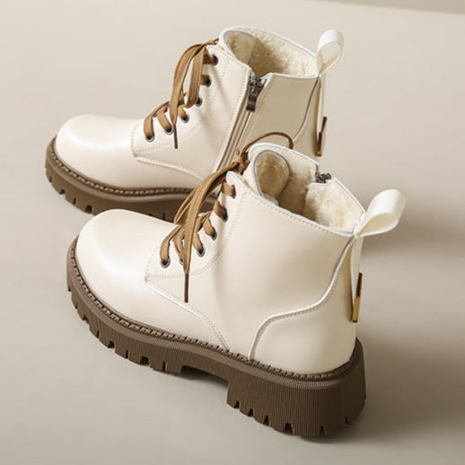 Women's Fleece Lined Combat Boots