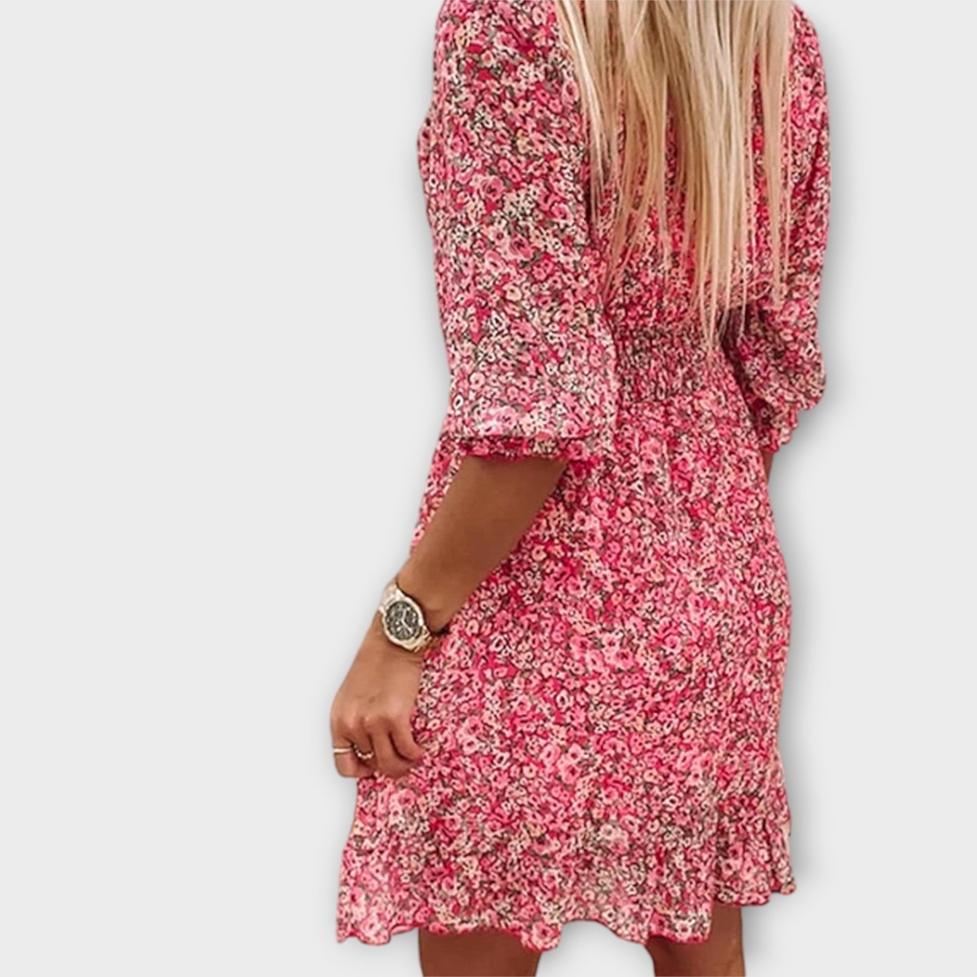 Women's Floral Puff Sleeve Dress for Women