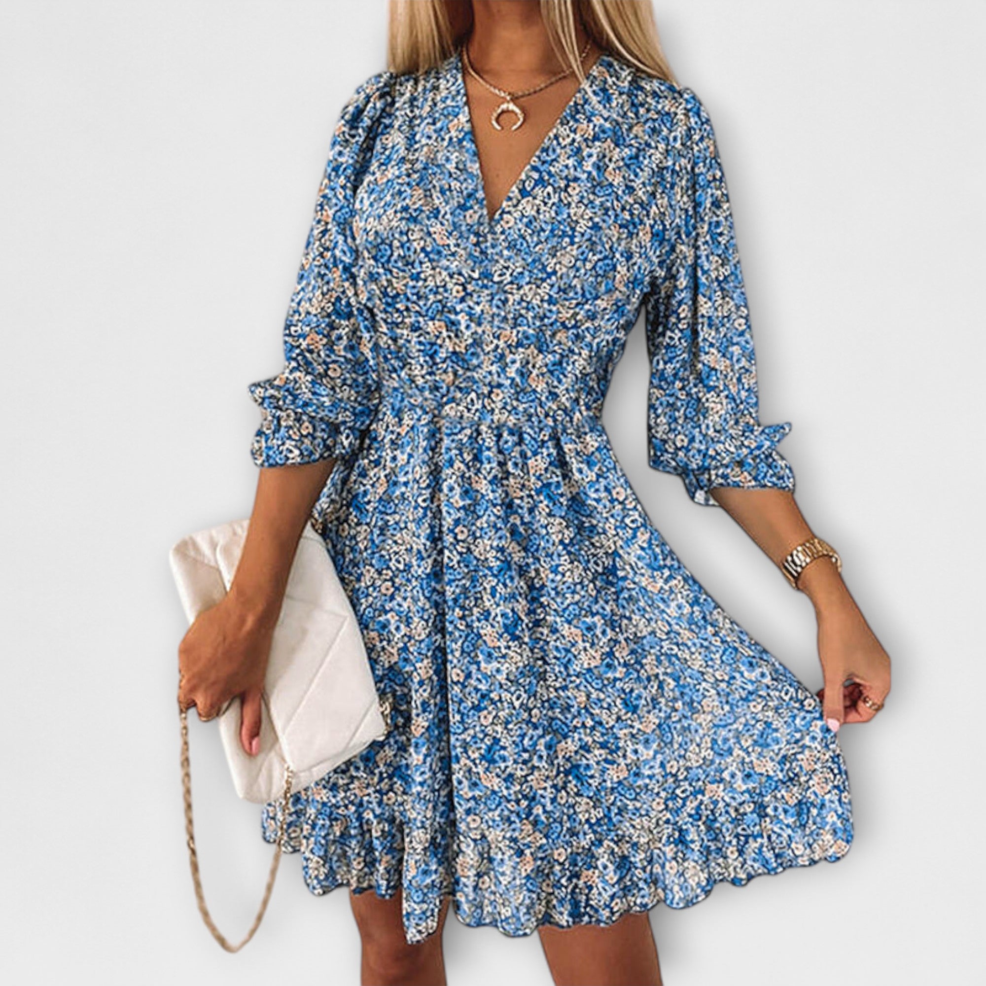 Women's Floral Puff Sleeve Dress for Women