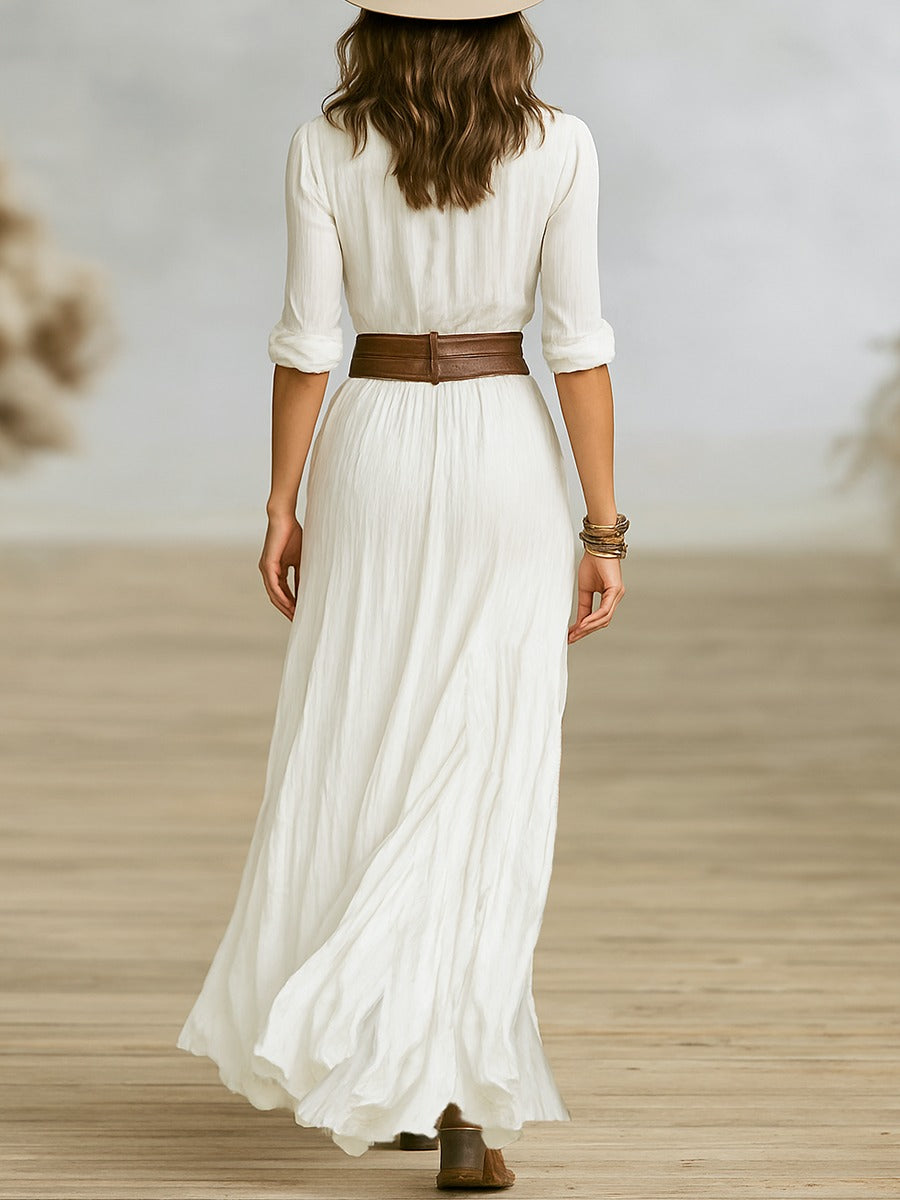Women's Elegant Pleated Dress