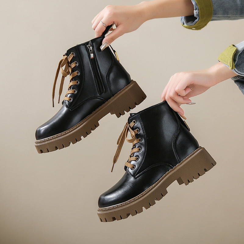 Women's Fleece Lined Combat Boots
