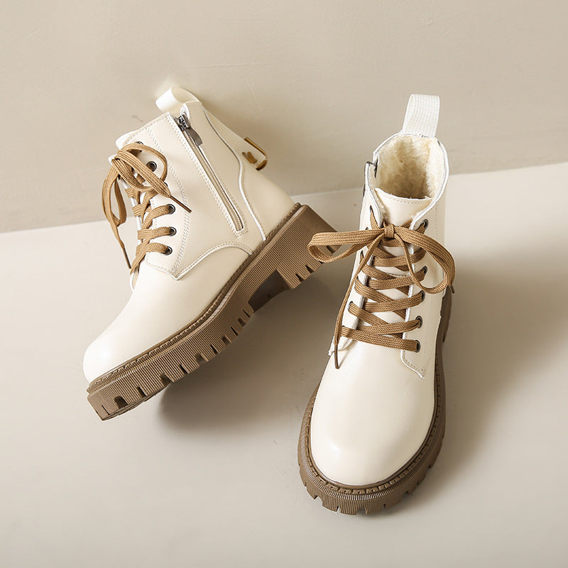 Women's Fleece Lined Combat Boots