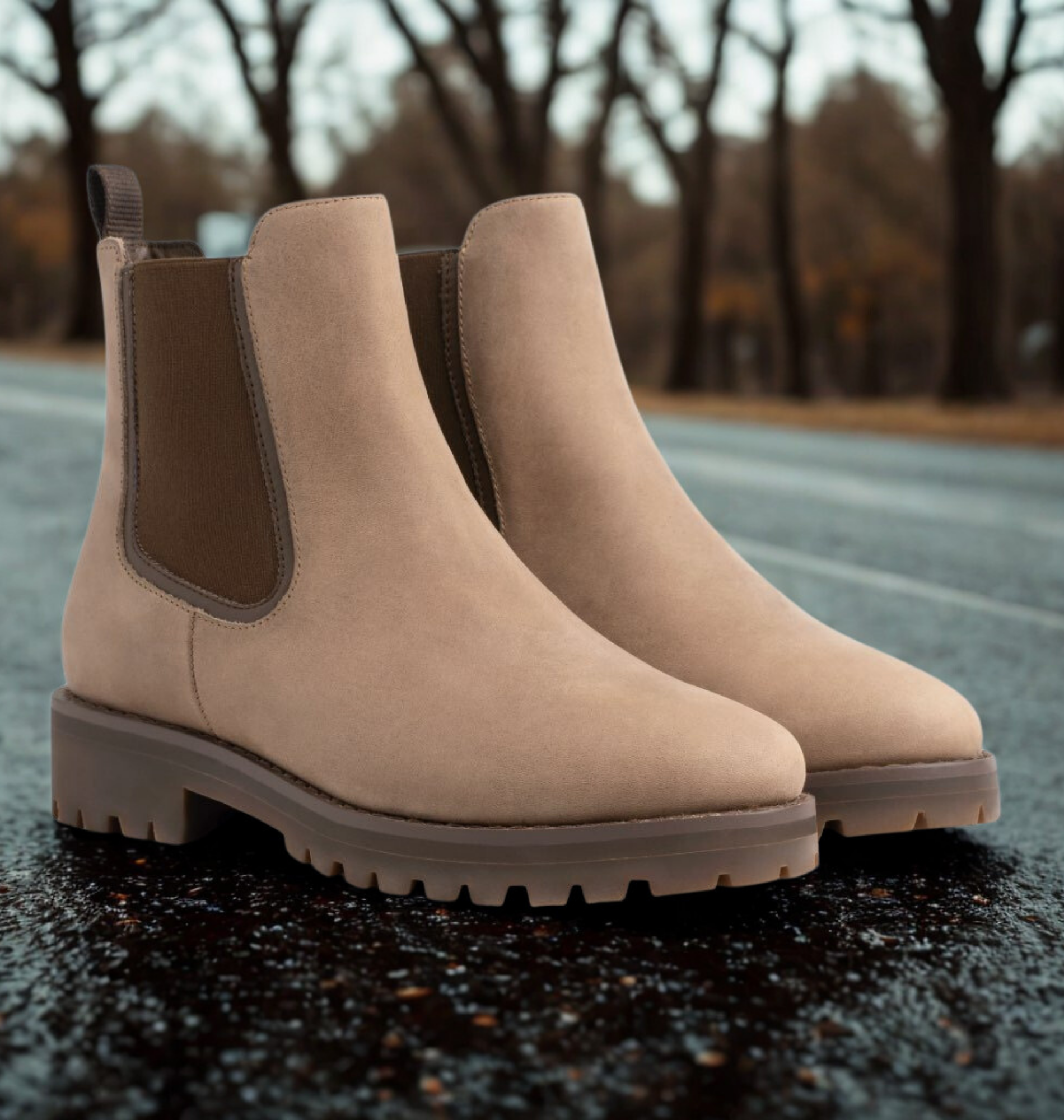 Women’s Ankle Boots - Chunky Lug Sole