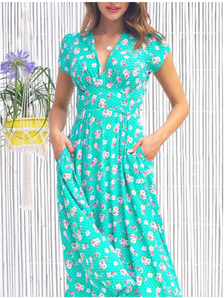Women's Button-Front Midi Dress