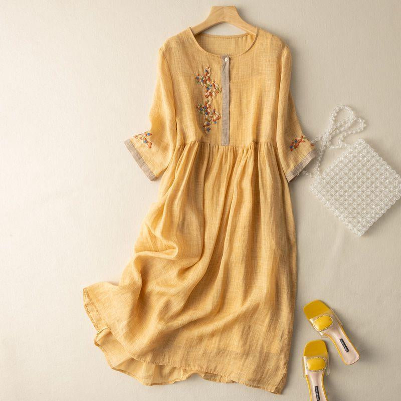 Women's Pattern Relaxed Midi Dress