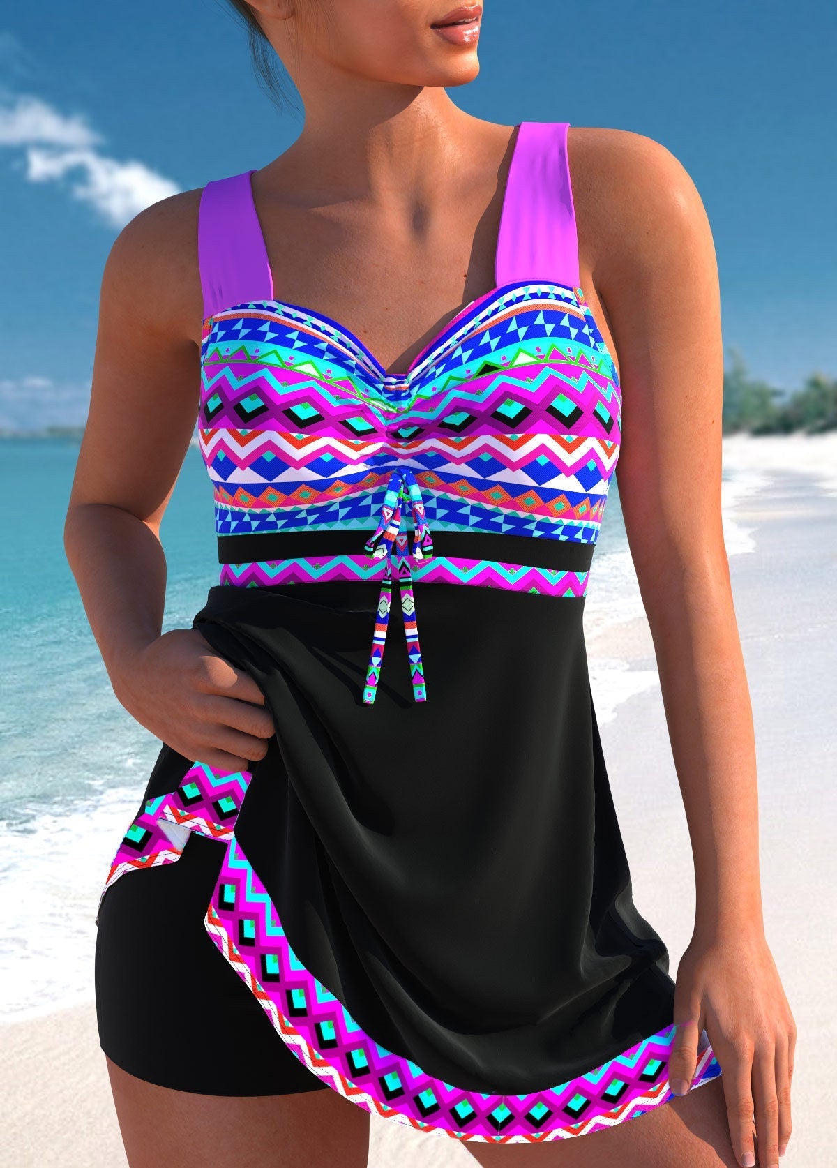 Women's Chic Patterned Swimwear
