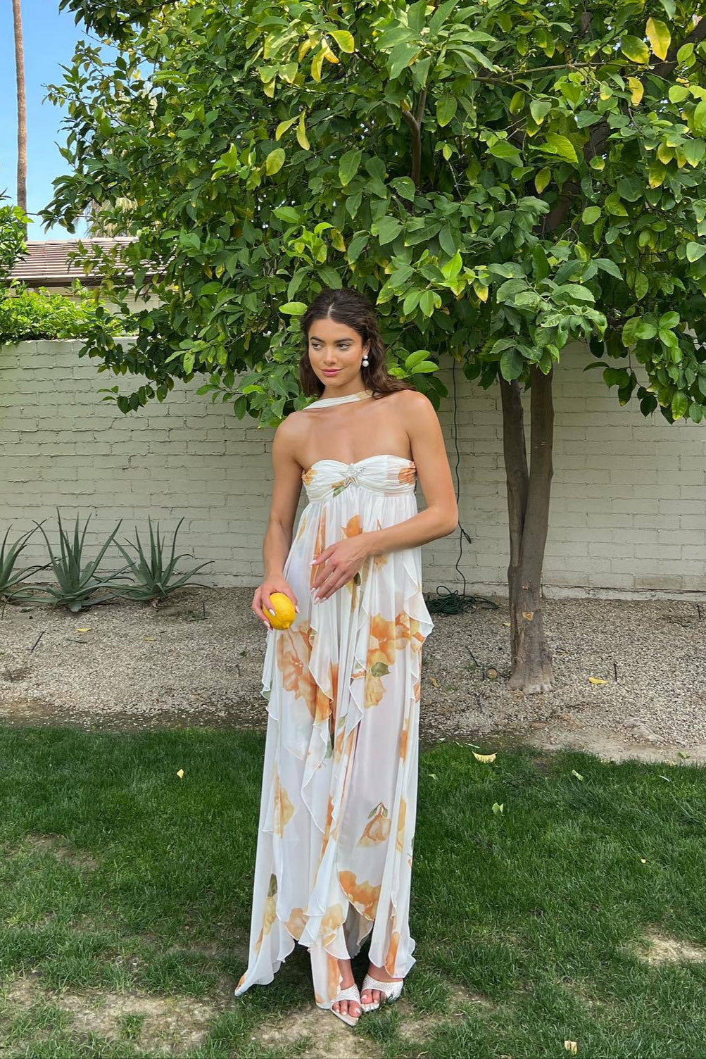 Women's Elegant Halter Maxi Dress