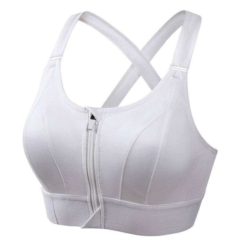 Women's Zip-Front Comfort Bra with Support