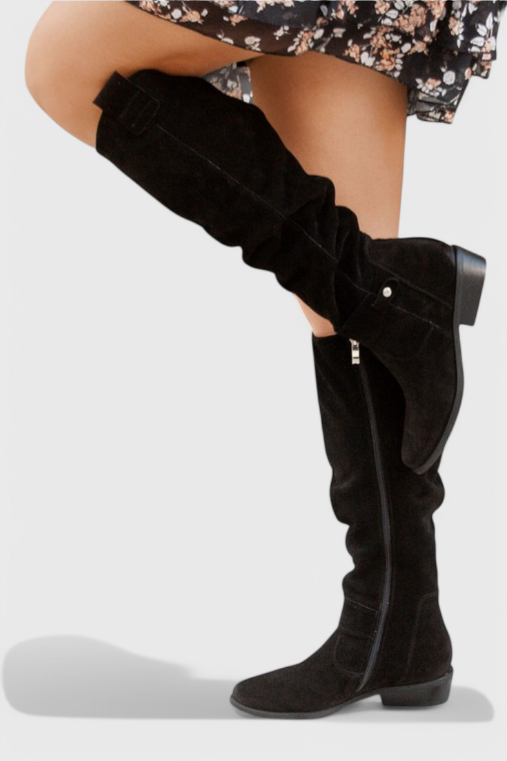 Women's Retro-Inspired High Boots