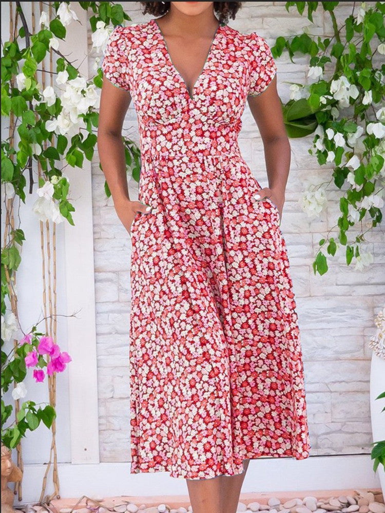 Women's Button-Front Midi Dress