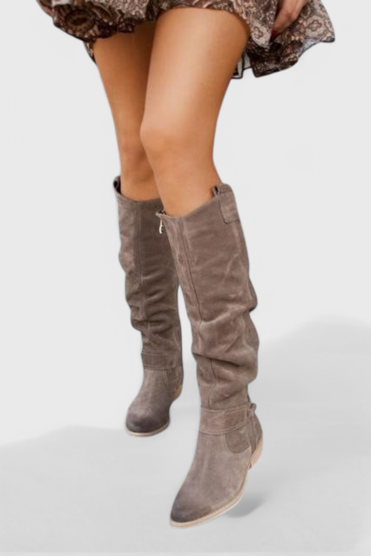 Women's Retro-Inspired High Boots